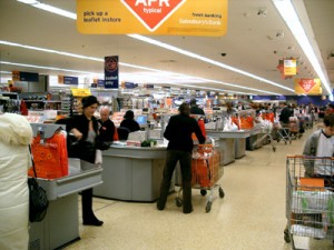 Typical Grocery Store Checkout Lineups Typical Grocery Store Checkout Lineups