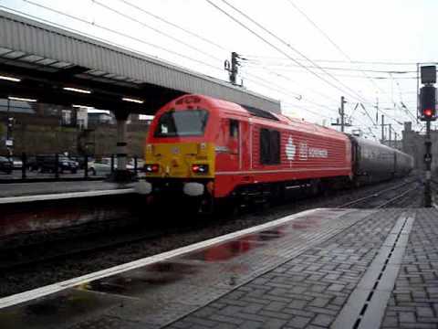 A DB Schenker train delivering freight A DB Schenker train delivering freight