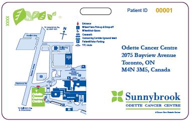 Sunnybrook Odette Cancer Centre RFID Tracking Card