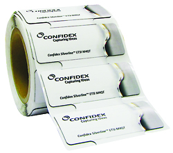 Confidex Silverline RFID label reel
