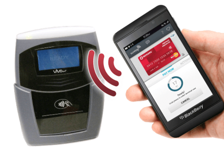 Image shows Rogers Suretap that uses NFC to allow smartphones make payments