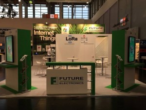 Quebec based Future Electronics booth at a tradeshow.